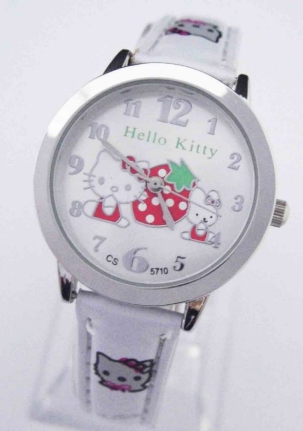 pcs Student Hello Kitty wrist watch child 5 Color Lot of Mix 
