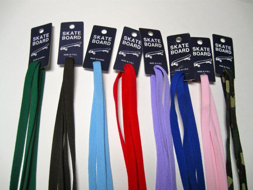 SKATE BOARD Shoe Laces ALL COLORS  