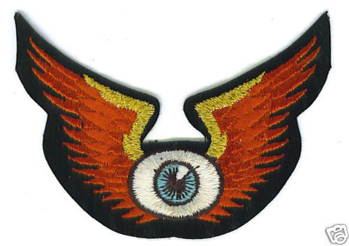 Winged Eye Patch NEW Biker Motorcycle Hot Rod Auto Show  