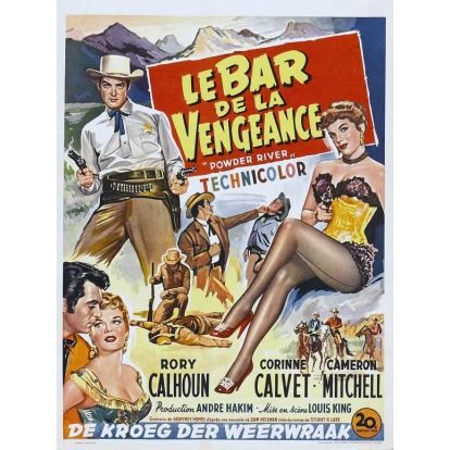 Powder River (1953) 27 x 40 Movie Poster Belgian A  