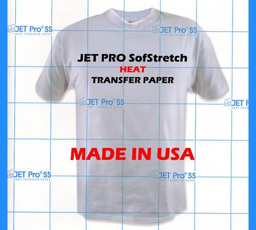 JET PRO SofStretch inkjet Heat Transfer Paper 8.5x11 25  