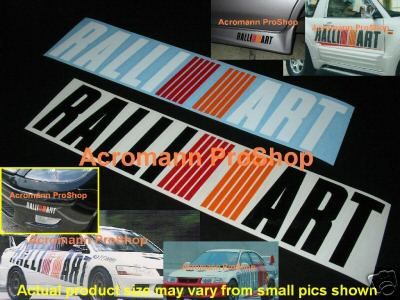 RALLIART Decal Sticker Mitsubishi Evo Eclipse Galant GT  