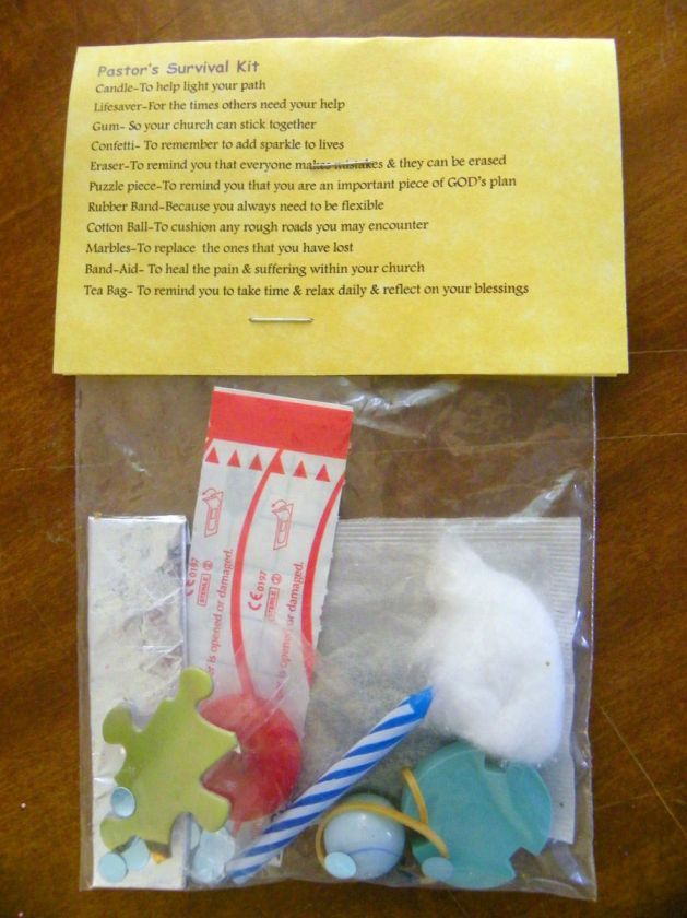 Pastors Survival Kit * 11 items inside   Novelty gift  