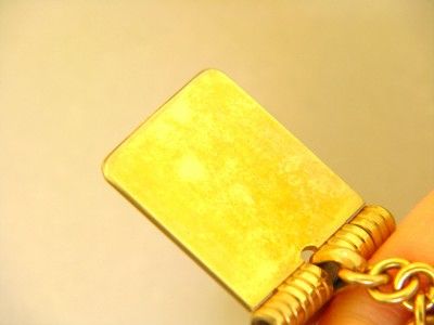 SIGNED FORSTNER 12K GF DIARY MOVEABLE CHARM BRACELET GOLD FILLED 