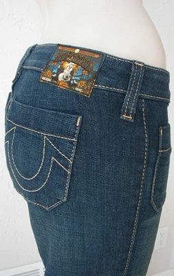 NWT True Religion Gemma bugsy trouser jeans midnight  