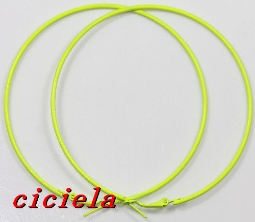 NEW jewelry fluorescence color Circle Basketball Wives Hoop Earring 6 