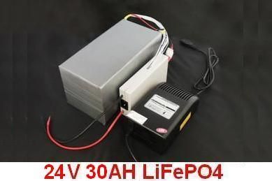 Lithium Ion (LiFePO4) 24V 30AH Electric Scooter Battery  