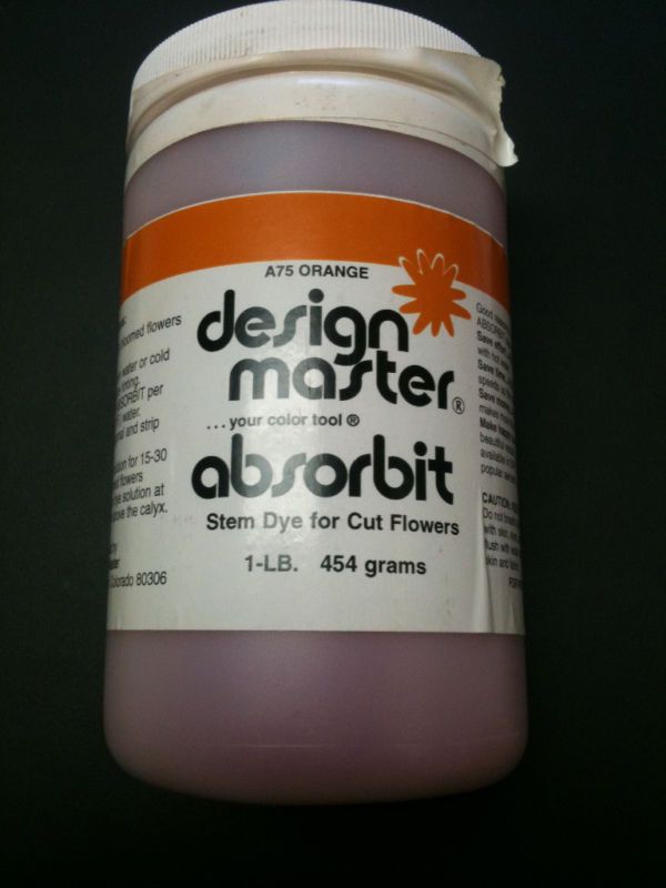 Design Master Absorbit Orange Stem Dye for Cut Flowers  