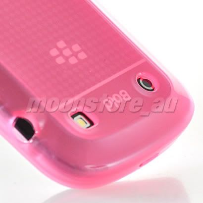   SILICONE CASE COVER + SCREEN FOR BLACKBERRY 9900 BOLD BABYPINK  