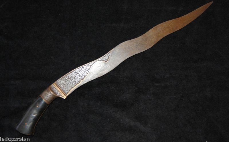 Antique Indo Persian Mughal Rajput Islamic Nagin Dagger  