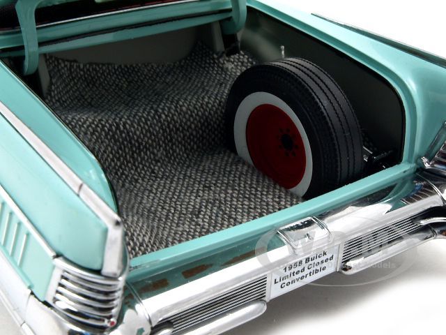   1958 buick limited closed convertible platinum edition die cast model