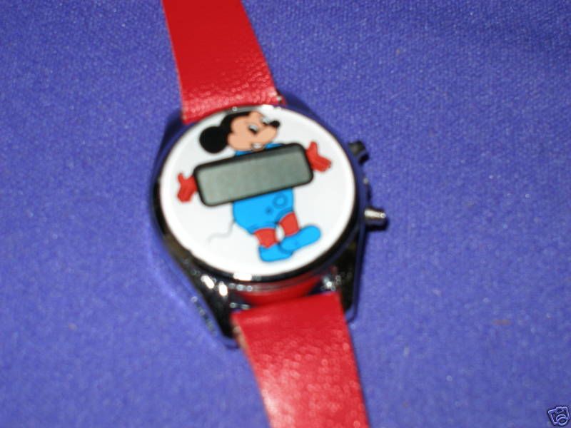 Disney Mickey Mouse Digital Watch Wholesale Lot #1 1985  