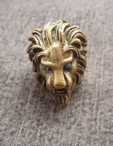   Fashion Men Lady Jewelry Accessories Gold Lion King Retro Ring  