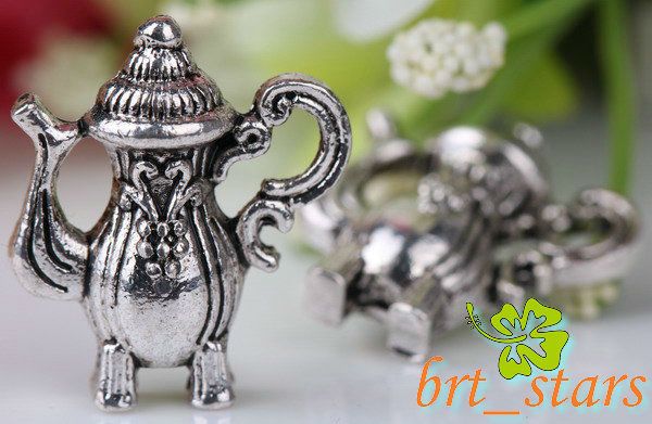 20 Pcs Tibetan silver bali style Art teapot Flagon charms Pendants 19 